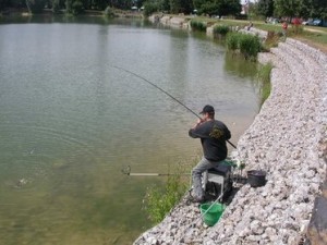 Pêche du gros poisson à l' Anglaise à Grand Leez.